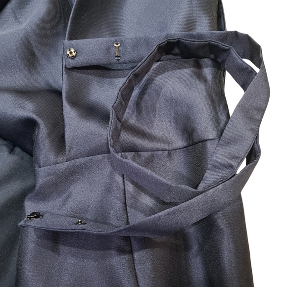 ALFRED SUNG 🏷️NWT Sleeveless V Neck Belted High-Low Gown Box Pleats 18 - Picture 9 of 9